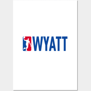 Wyatt NBA Basketball Custom Player Your Name T-Shirt Posters and Art